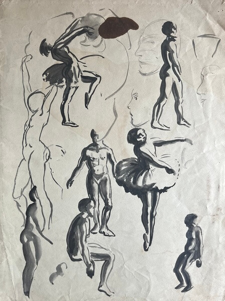 Various Figure Studies including a Ballerina