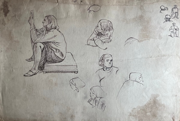 Study for Seated Woman reading